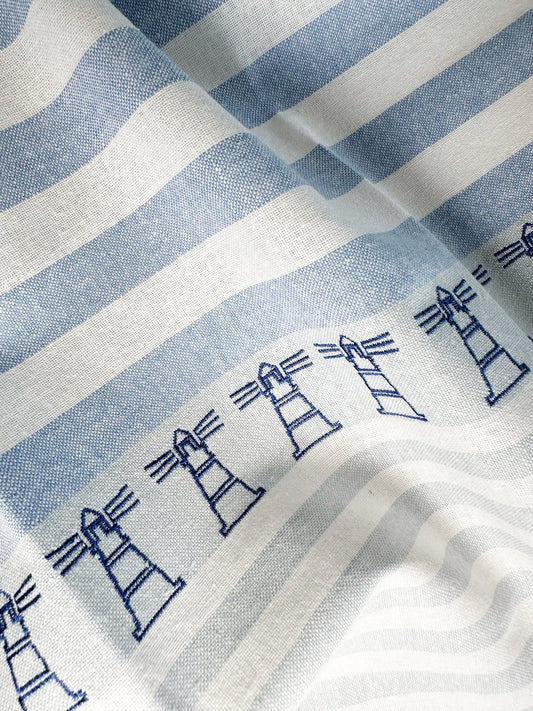 Lighthouse Linen Tea Towel