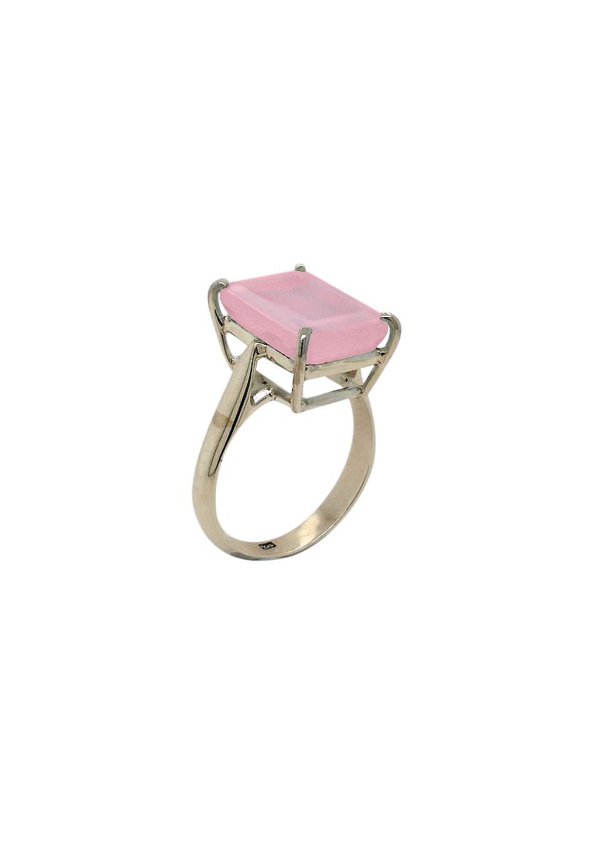 Sterling Silver Rose Quartz Ring