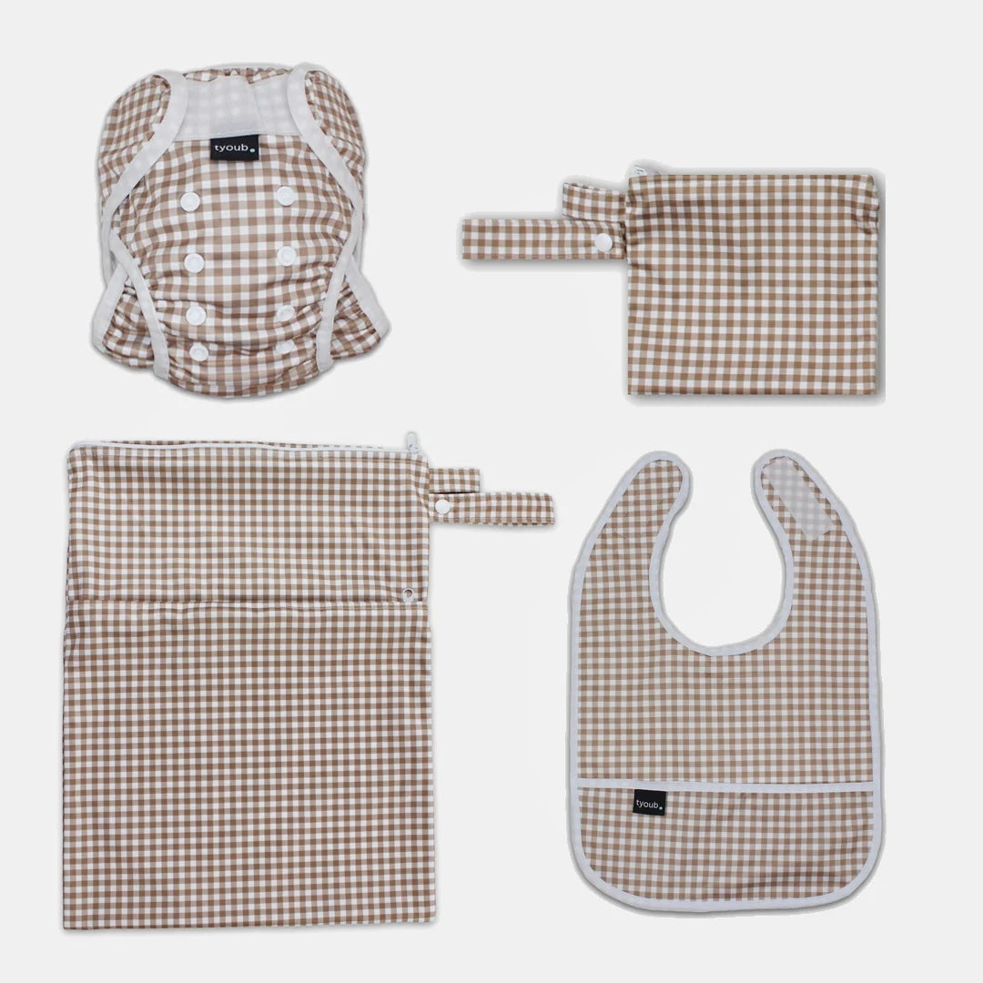 Tyoub Swim Nappy set in fawn