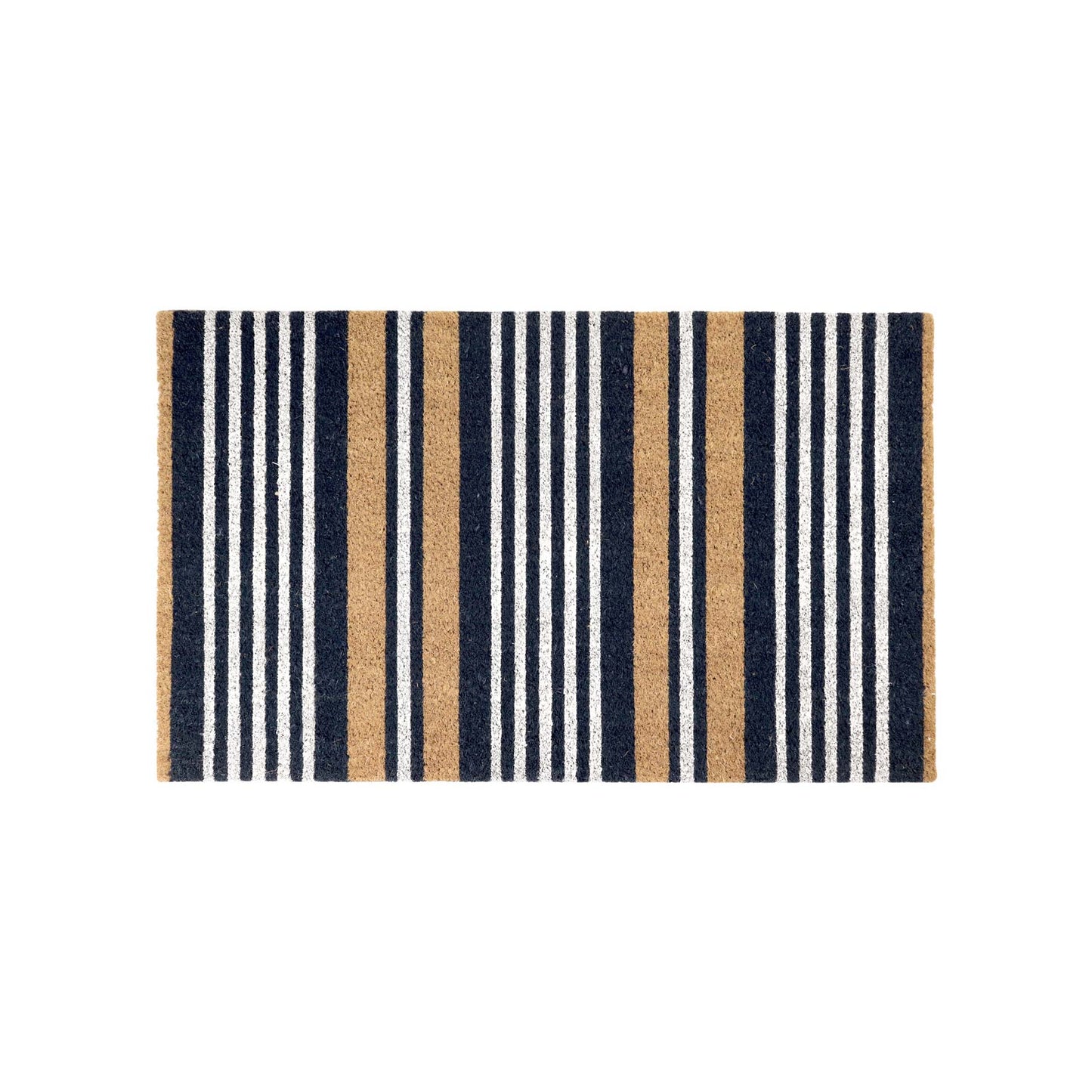 Blue White Stripe Doormat 45x75cm