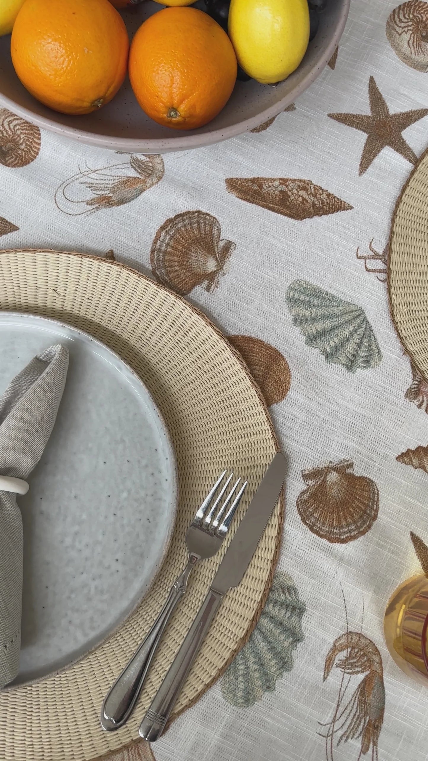 Shell Collection Table Runner