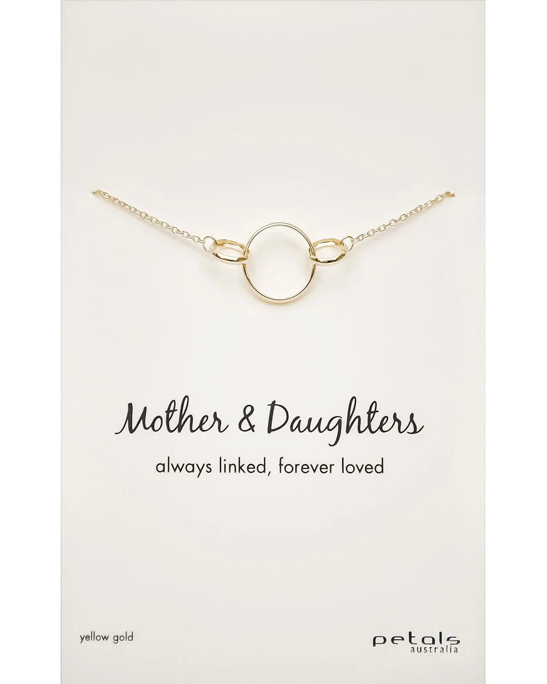 Petals Triple Circle Mother & Daughter's Necklace