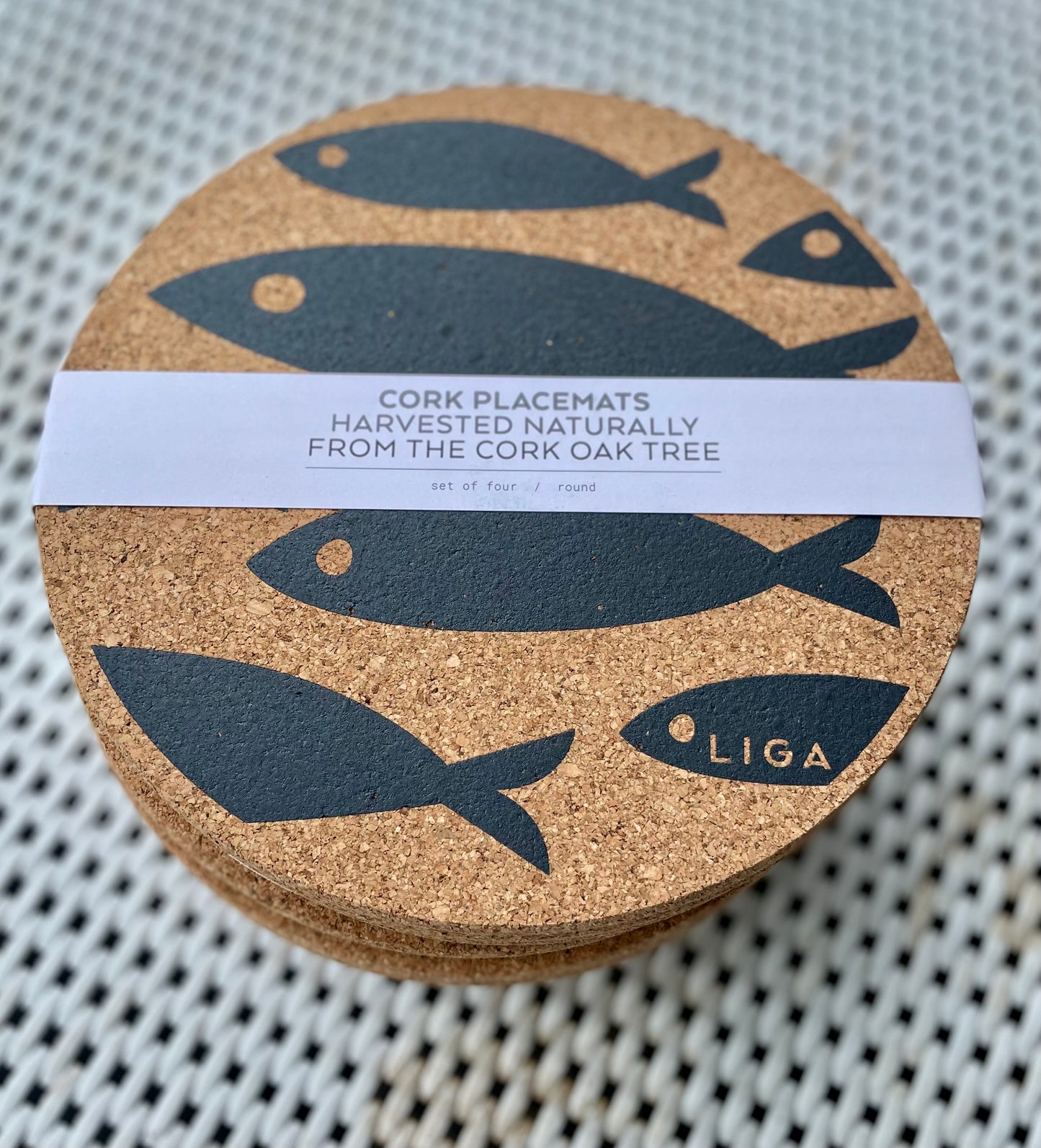 Printed Cork Coaster Set of 4 (Various)