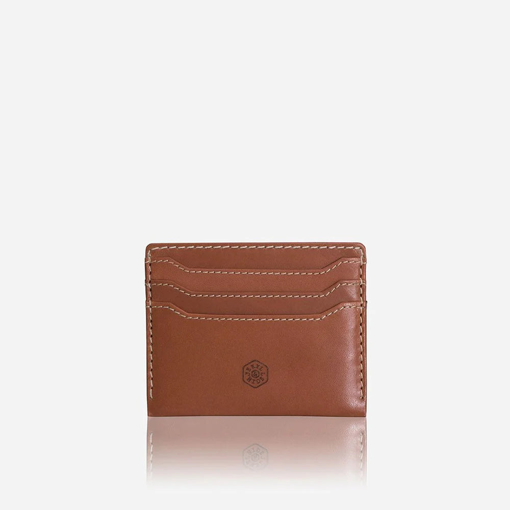 Roma Leather Card Holder Tan