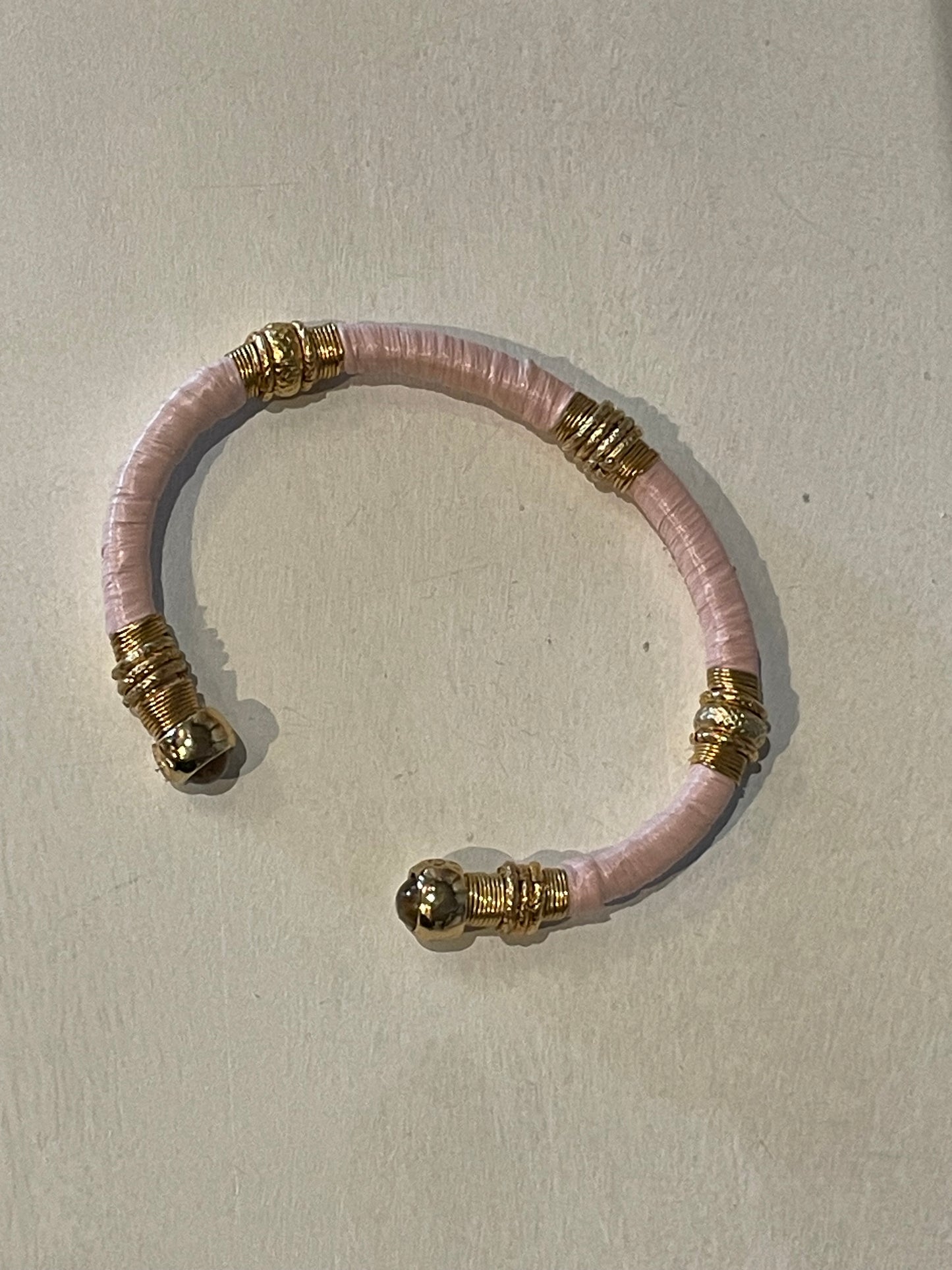 GB Sari Raffia Bracelet Acetate Gold