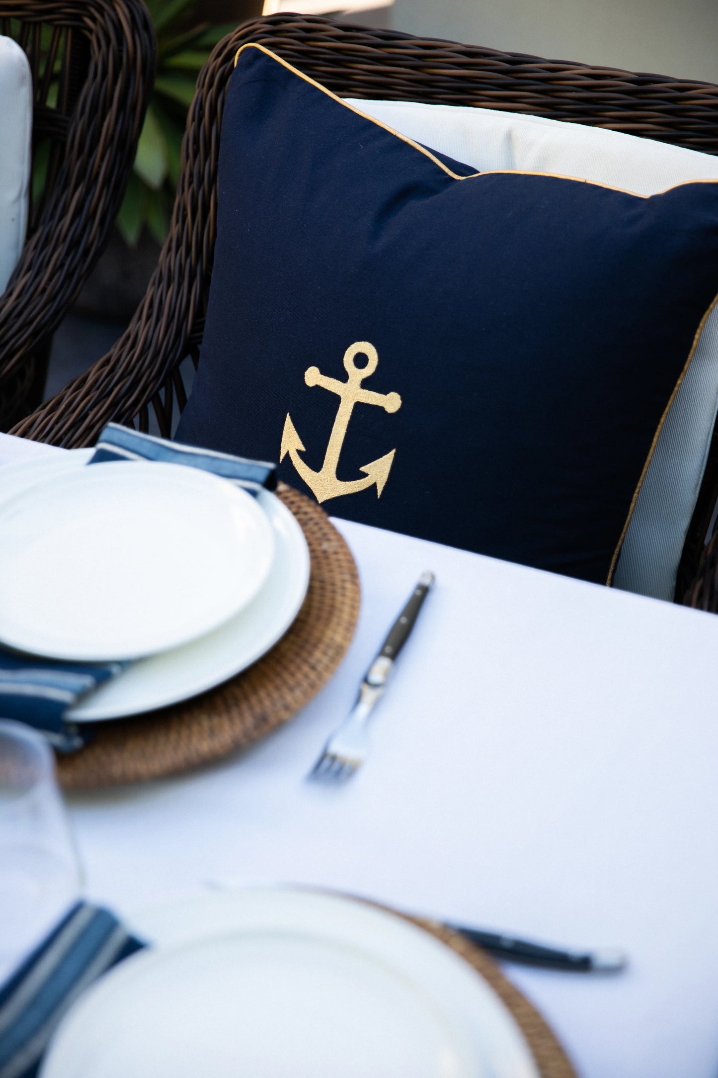 Nautical Anchor 50x50 Cushion