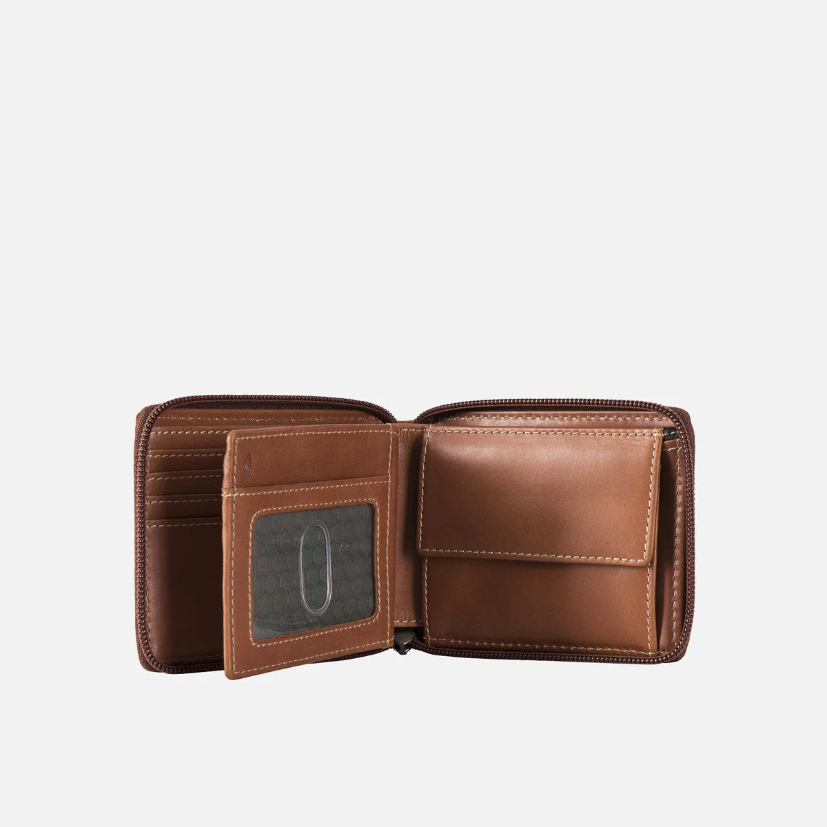 Texas Clay Large Zip Wallet with Coin