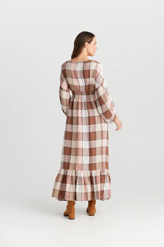 Bella Dress in Catalan Check