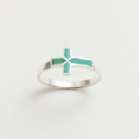 Cross Ring - Turqoise