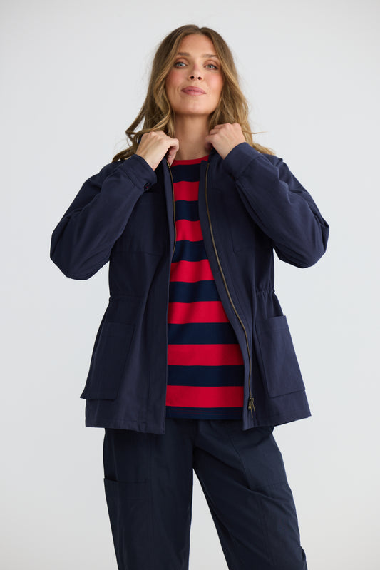 Sabbia Jacket in Navy