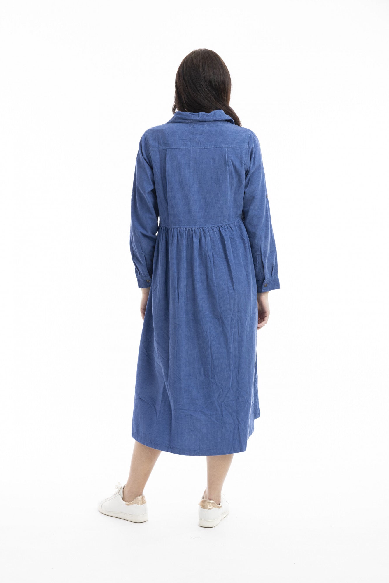 Cord Solid Dress Collar - Blue