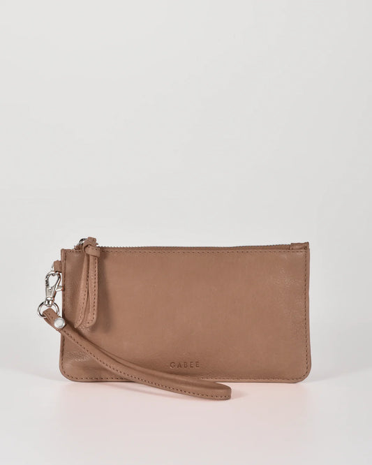 Abril Soft Leather Wristlet Purse