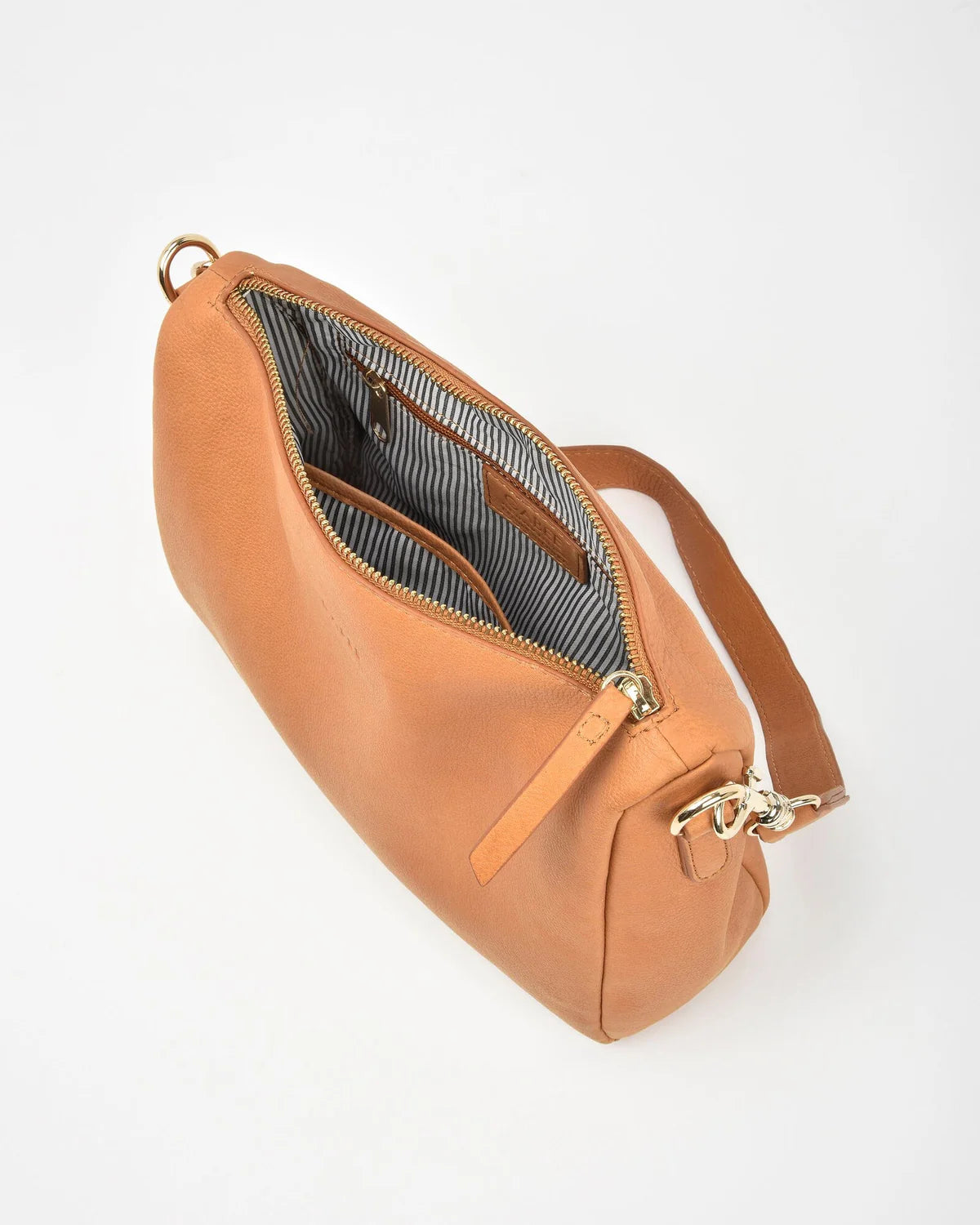 Jules Leather Shoulder Bag - Tan