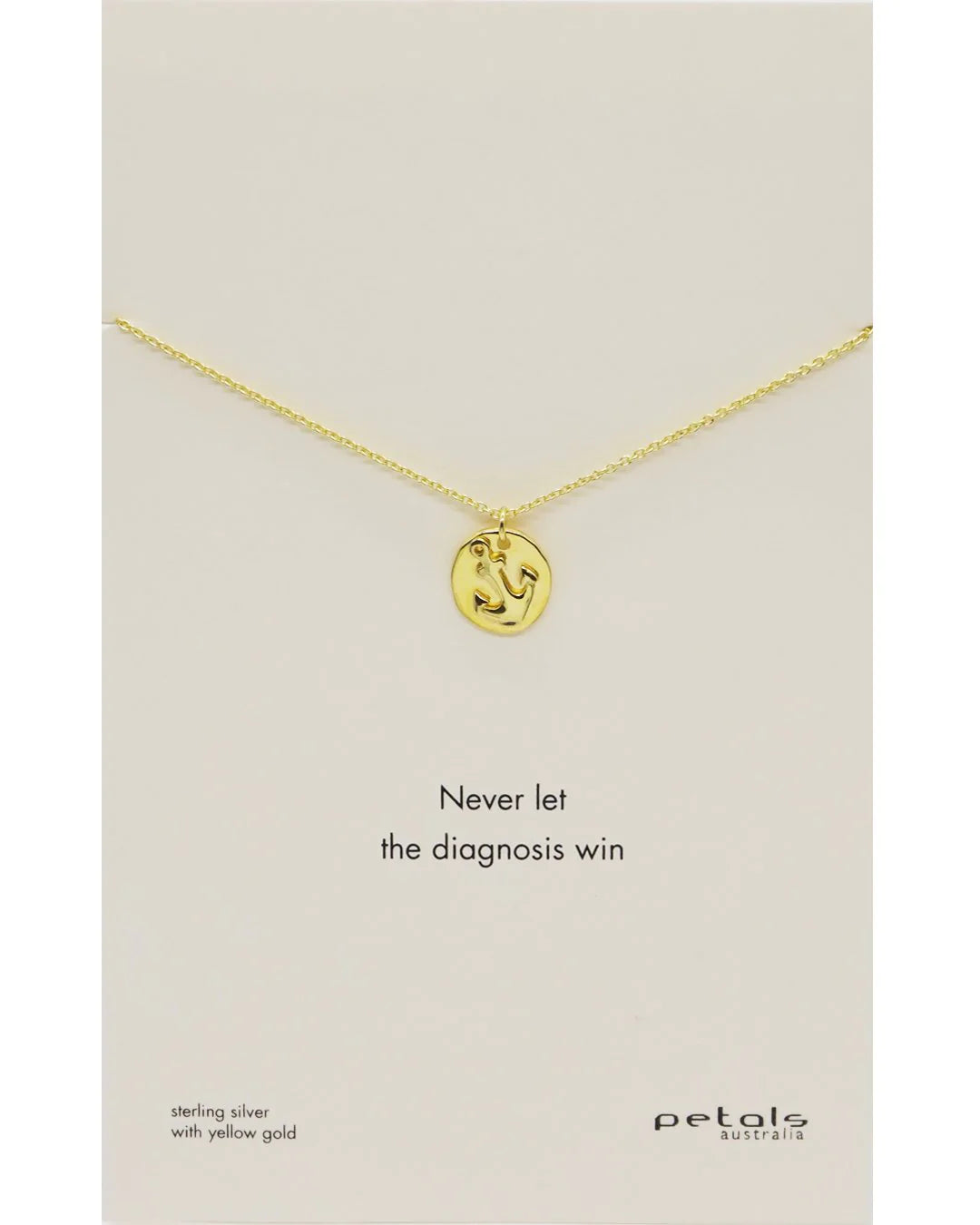 Petals Anchor Necklace Gold