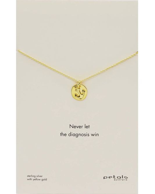Petals Anchor Necklace Gold