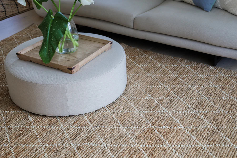 Jute Rug 200 x 300cm Anant White