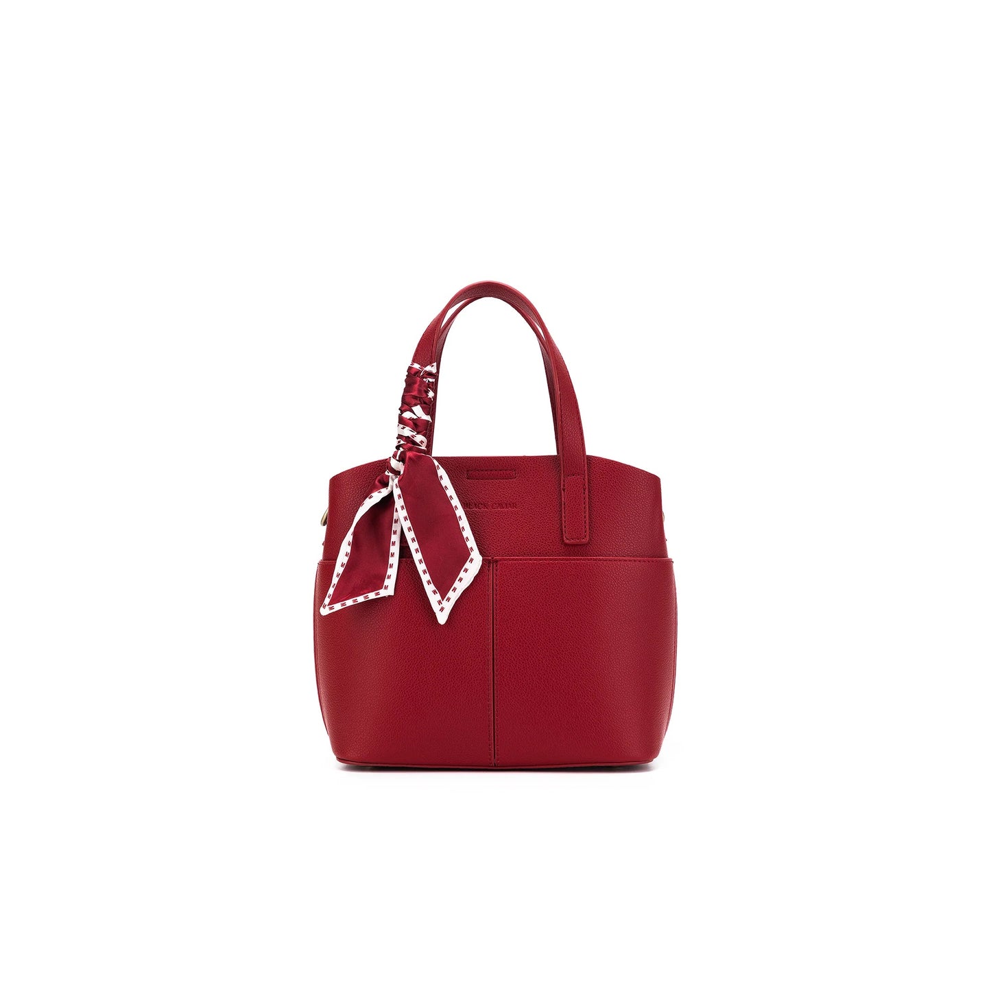 Amelie Deep Red 2 Piece Tote Handbag