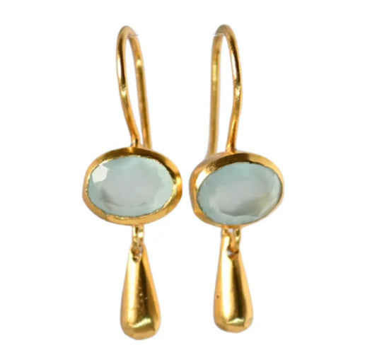 MW Euro Gold Drop Earrings A302