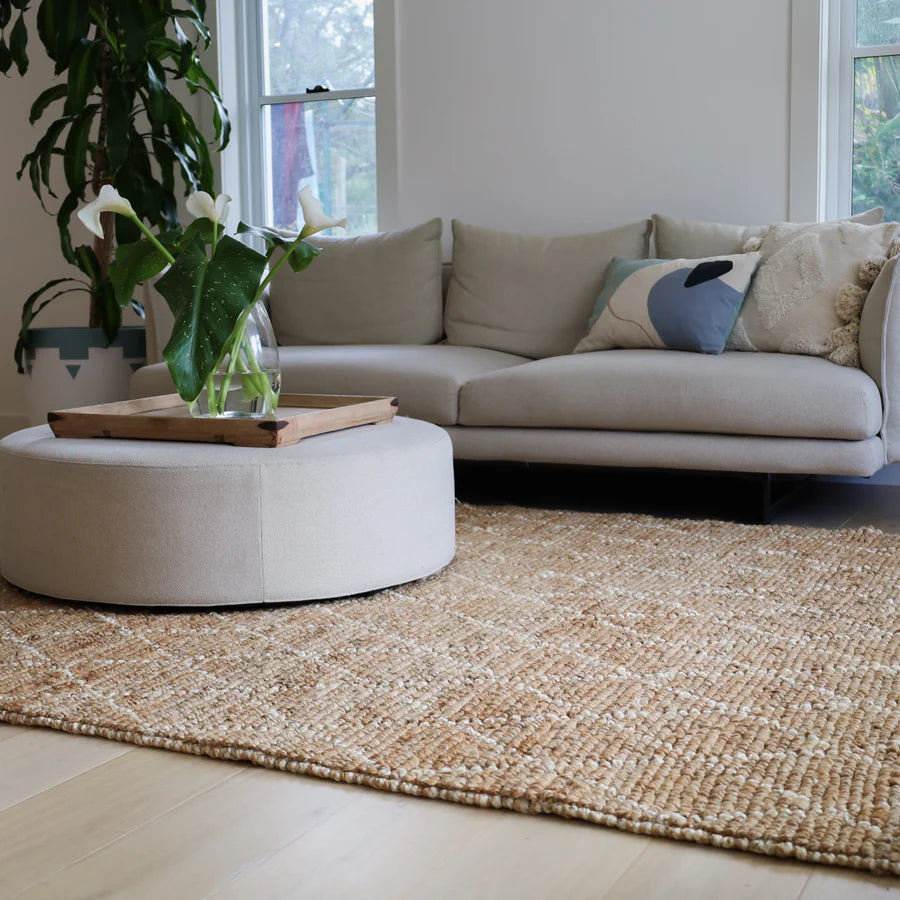 Jute Rug 200 x 300cm Anant White