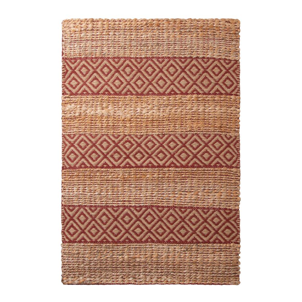 Kennedy Jute Rug - Brick & Natural