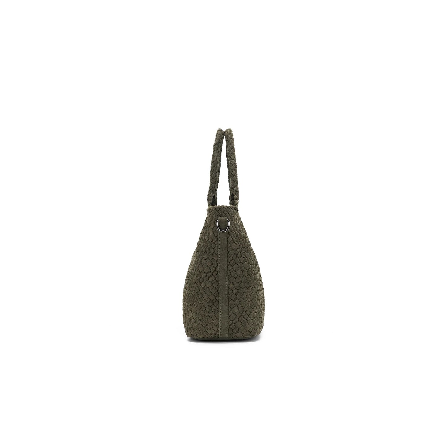 Arielle Dark Olive 2 Piece Suede Handbag