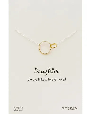 Daughter forever linked necklace