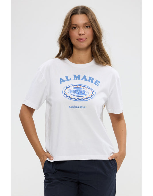 Al Mare Tee in White