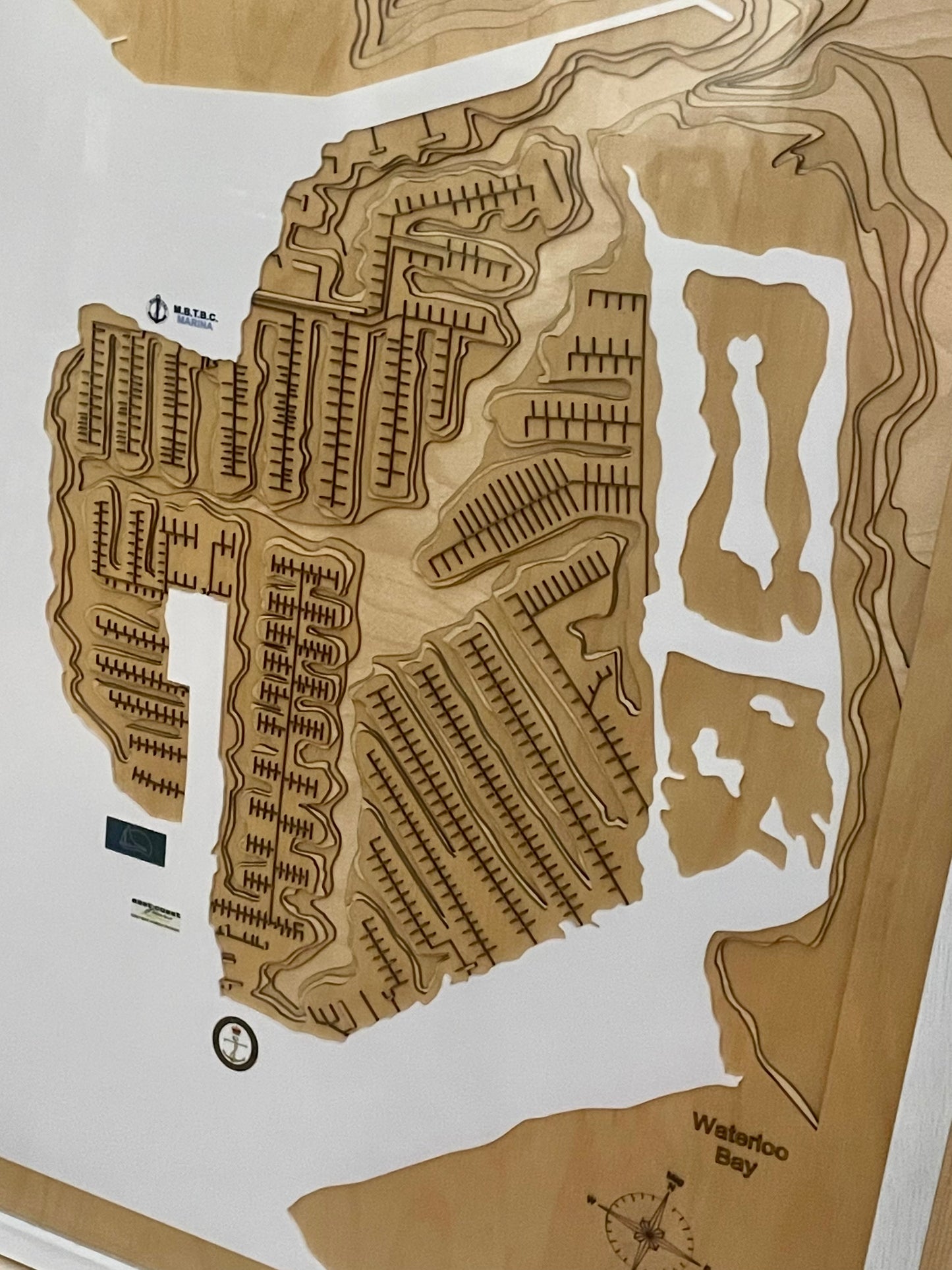 Map of Manly Harbour 3D Contour Map