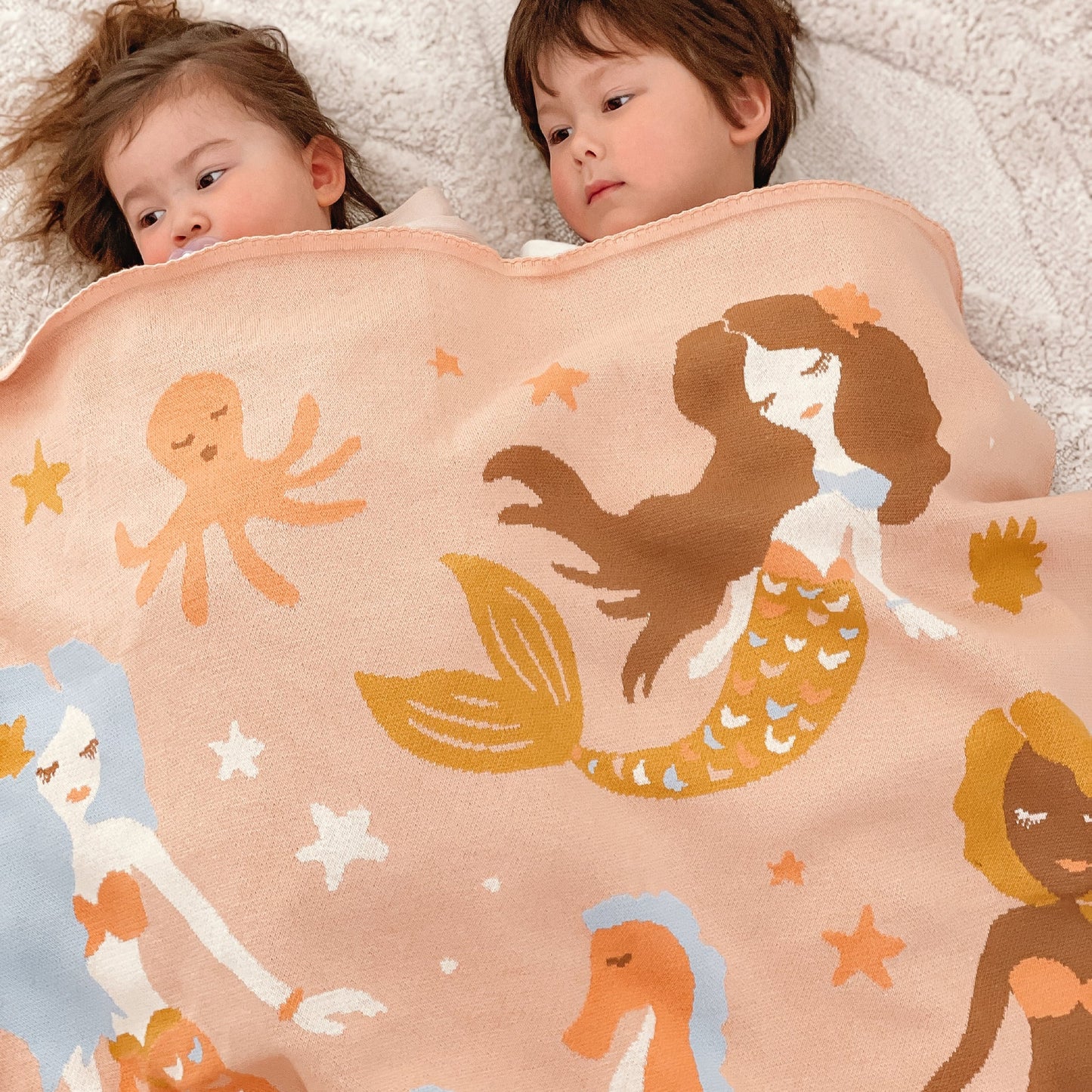Mermaids Cotton Blanket