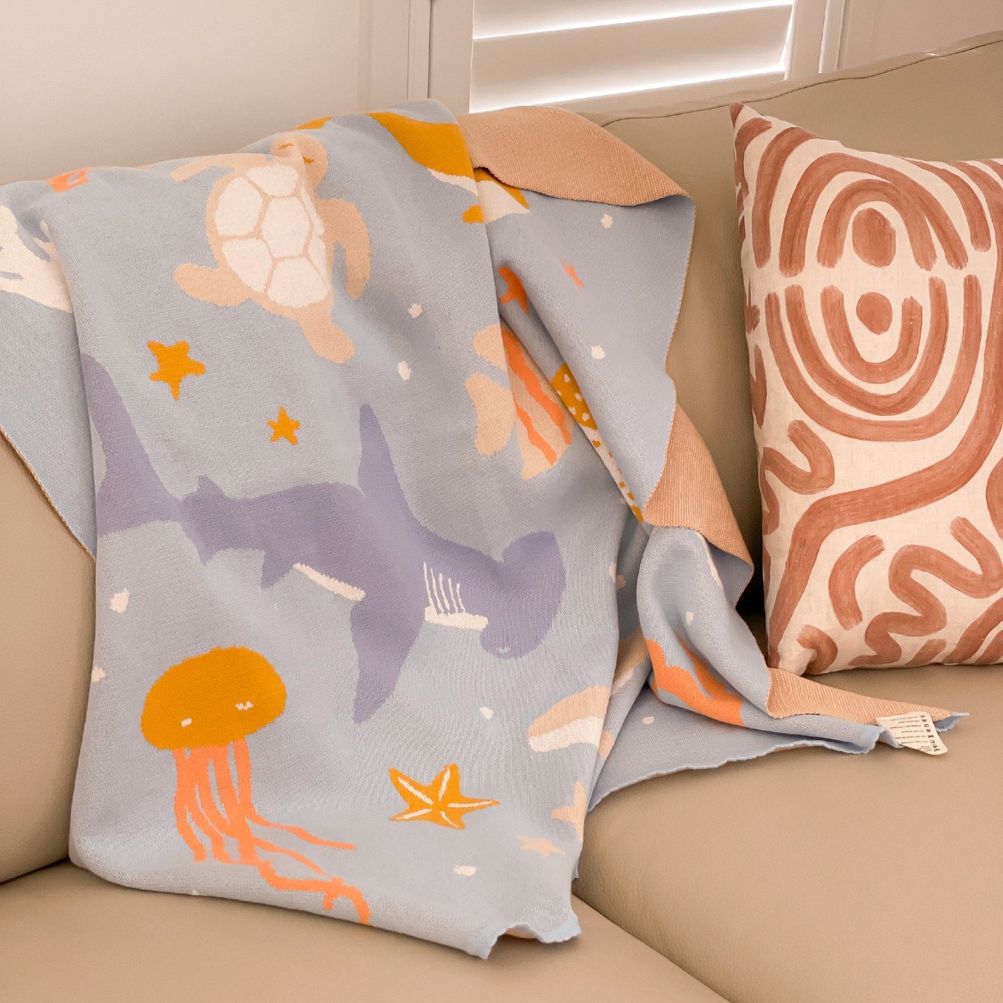 Ocean Creatures cotton Blanket