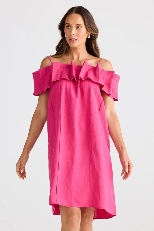 Osaka Dress - Fuschia