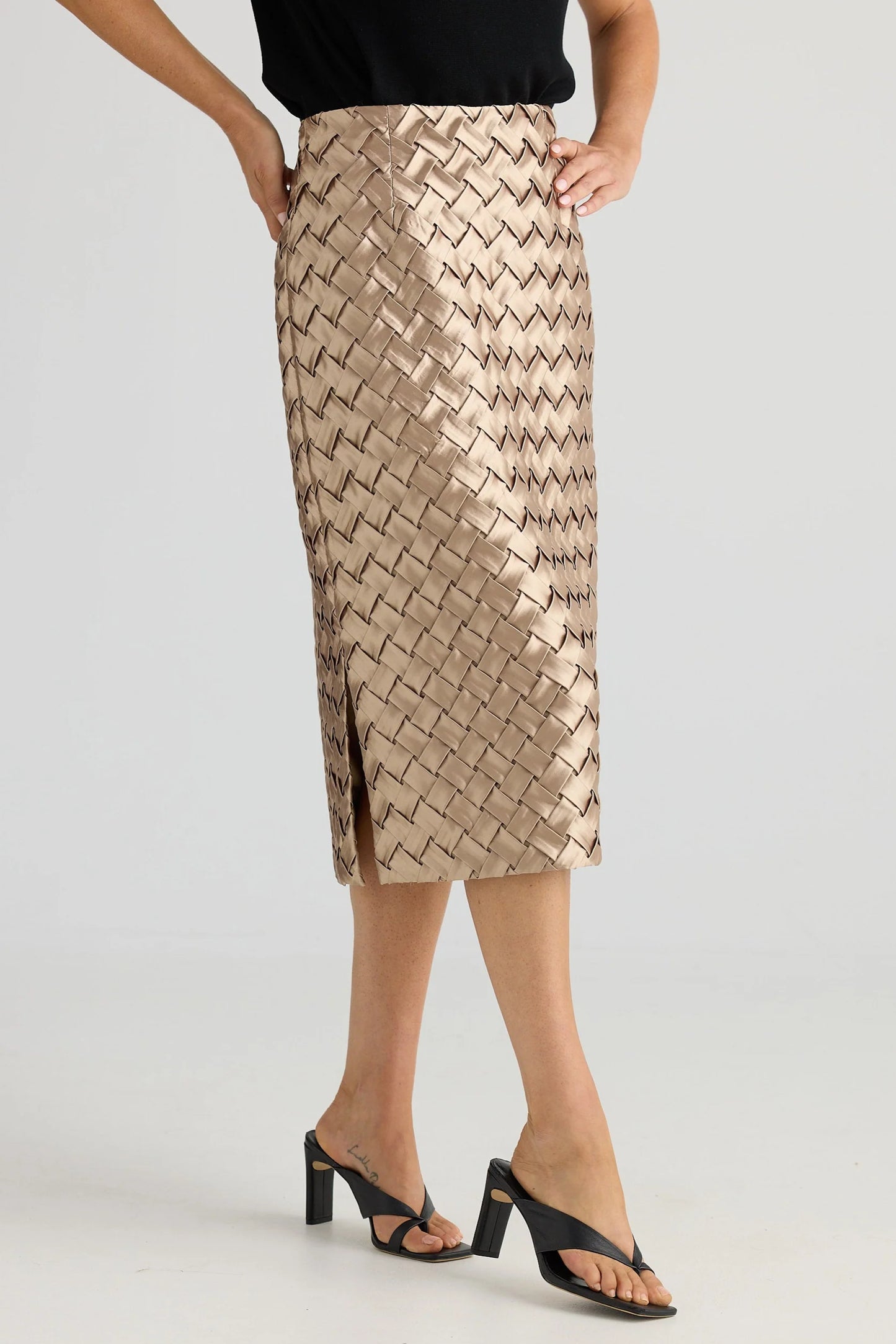 Criss Cross Skirt - Bronze