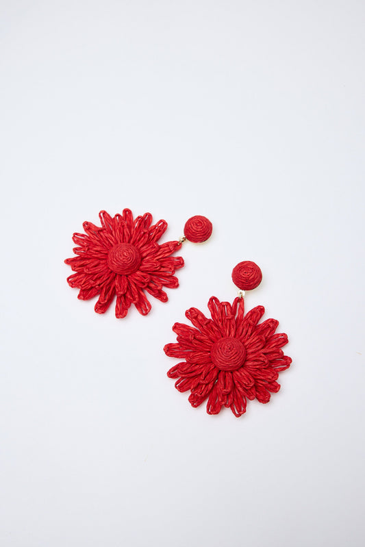 Bianca Earrings - Red