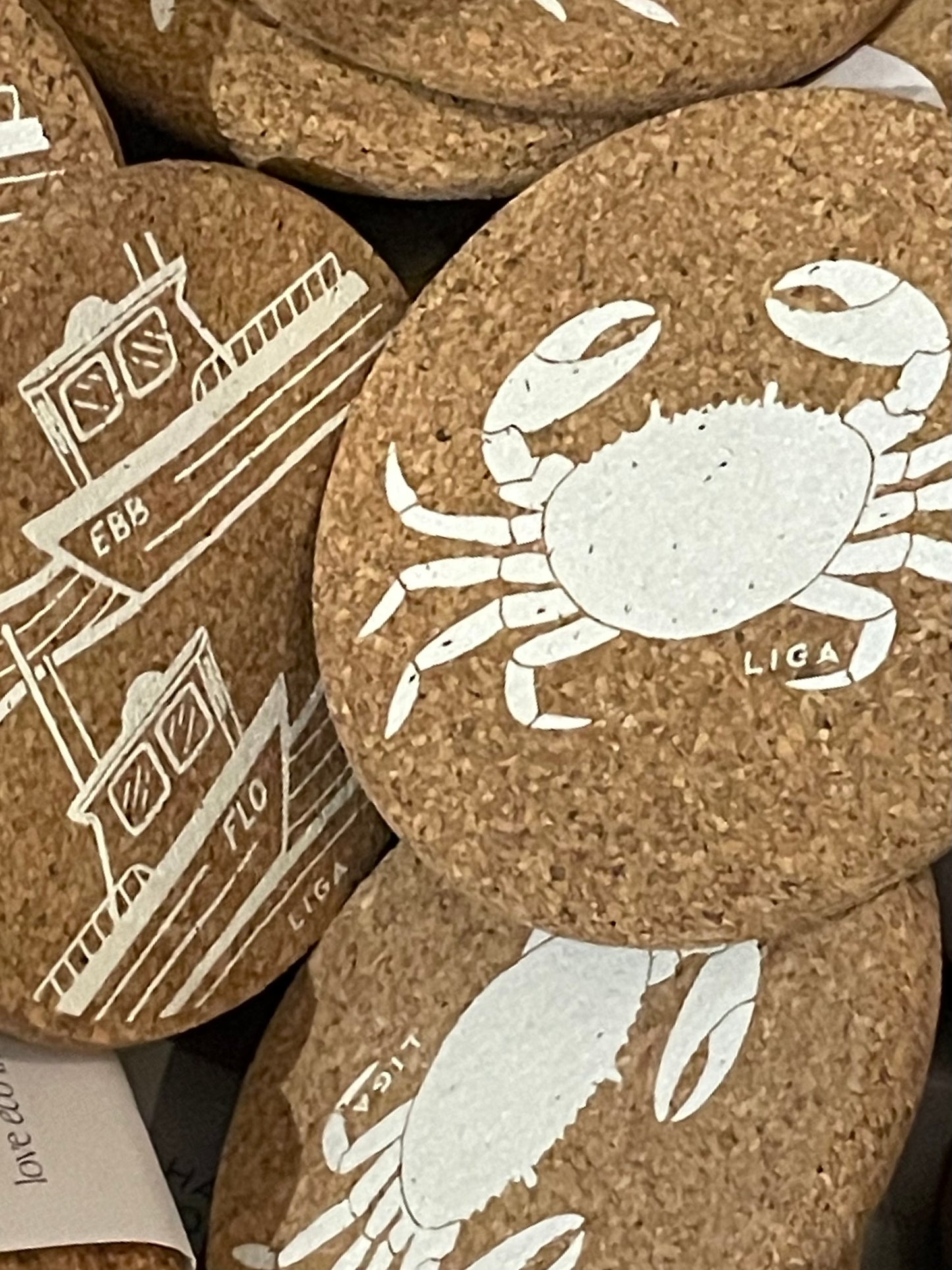 Printed Cork Coaster Single - Ebb+Flo Special