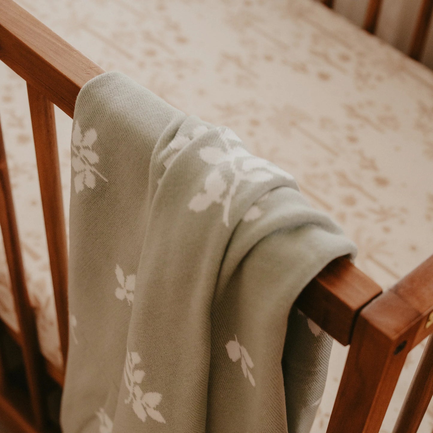 Desert Palms Organic Fitted Cot Sheet