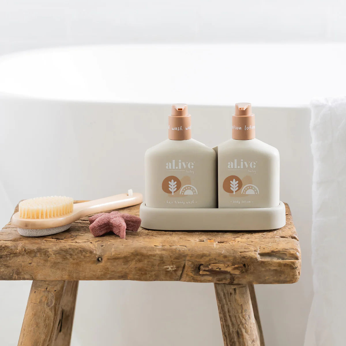 al.ive Calming Oatmeal | Baby Hair & Body Duo
