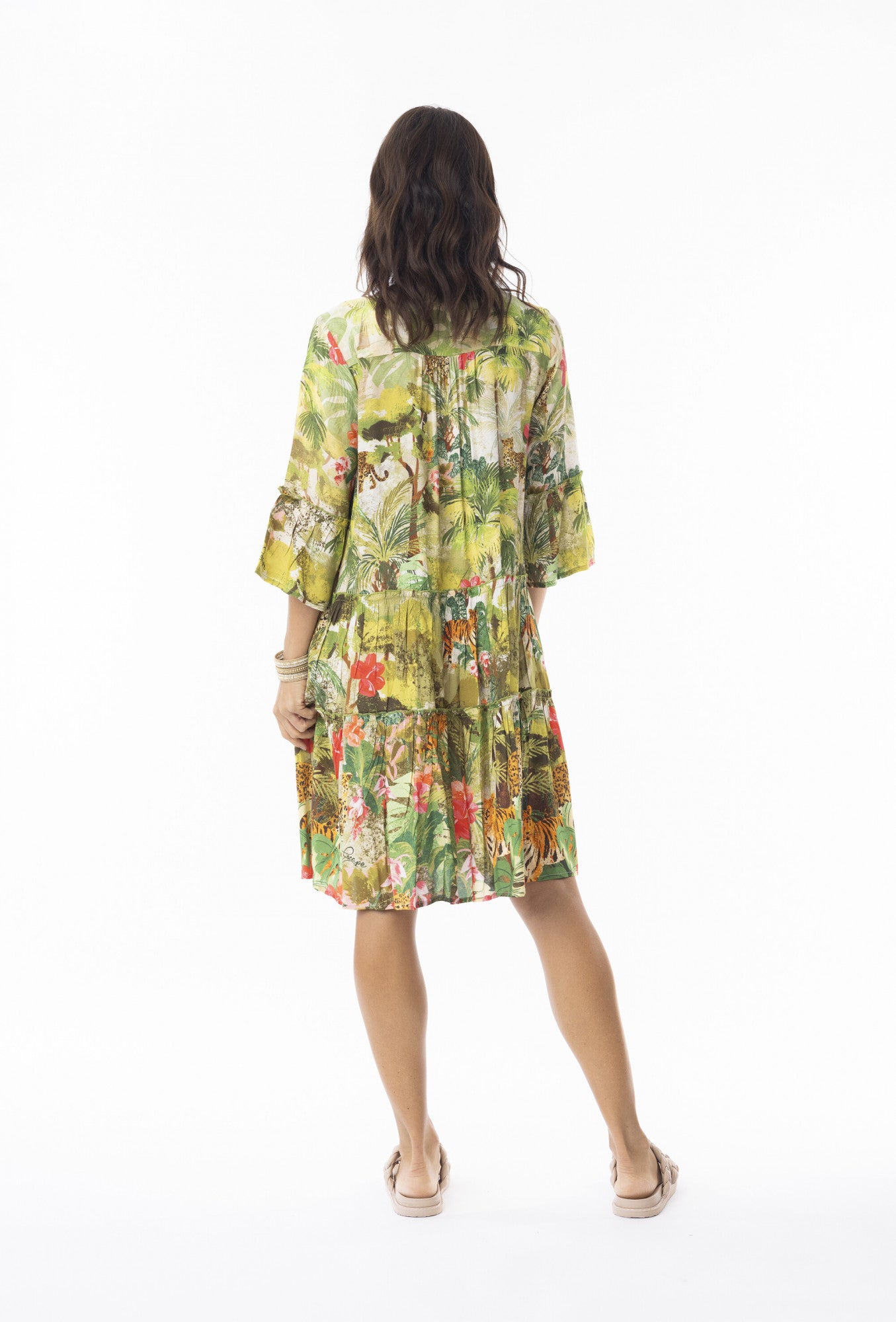 Cecilia Dress Frill Sleeve