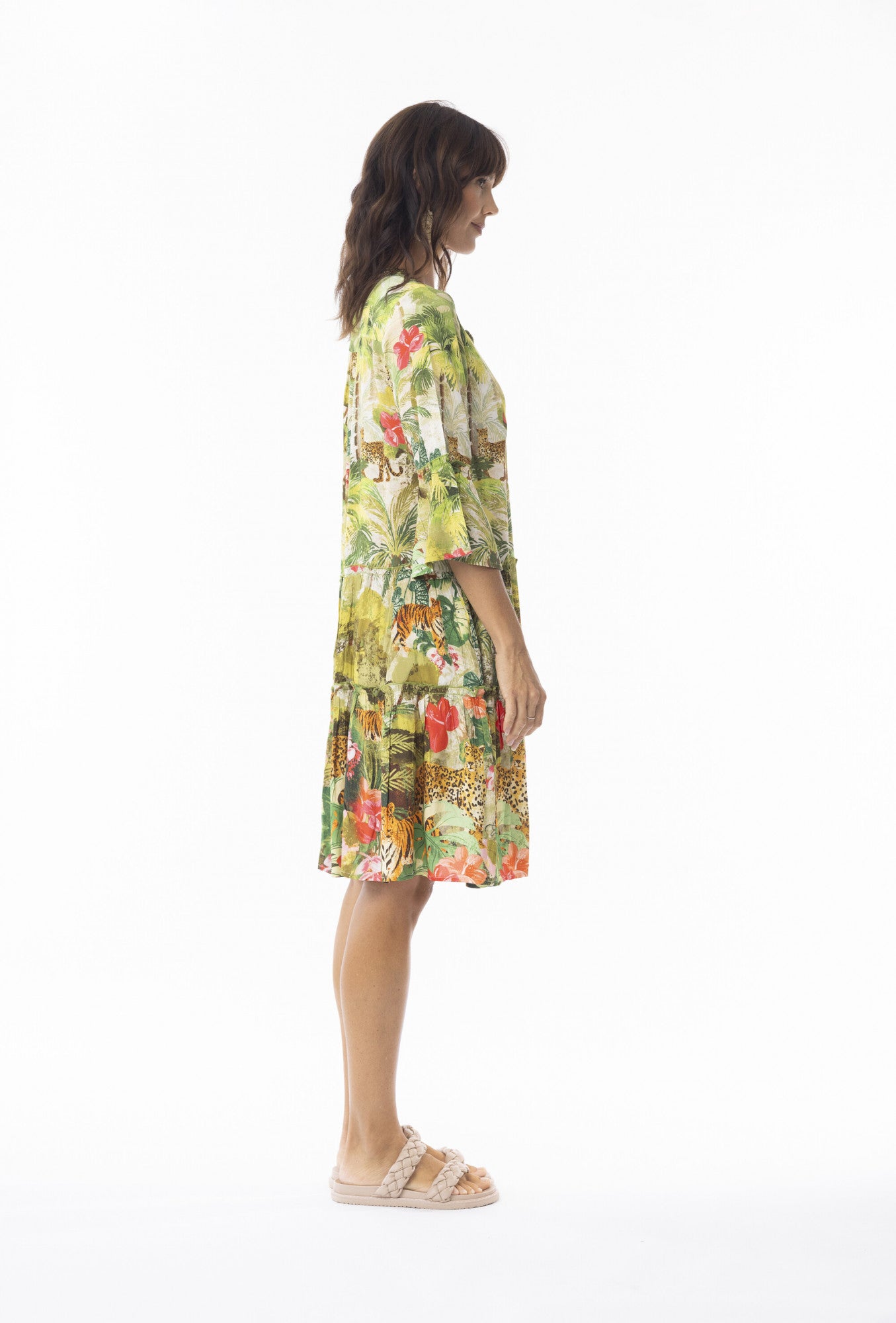 Cecilia Dress Frill Sleeve
