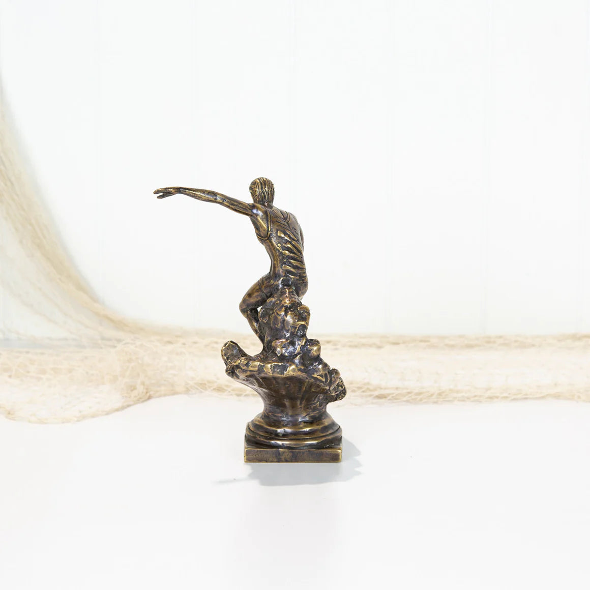 Antique Brass Surfer