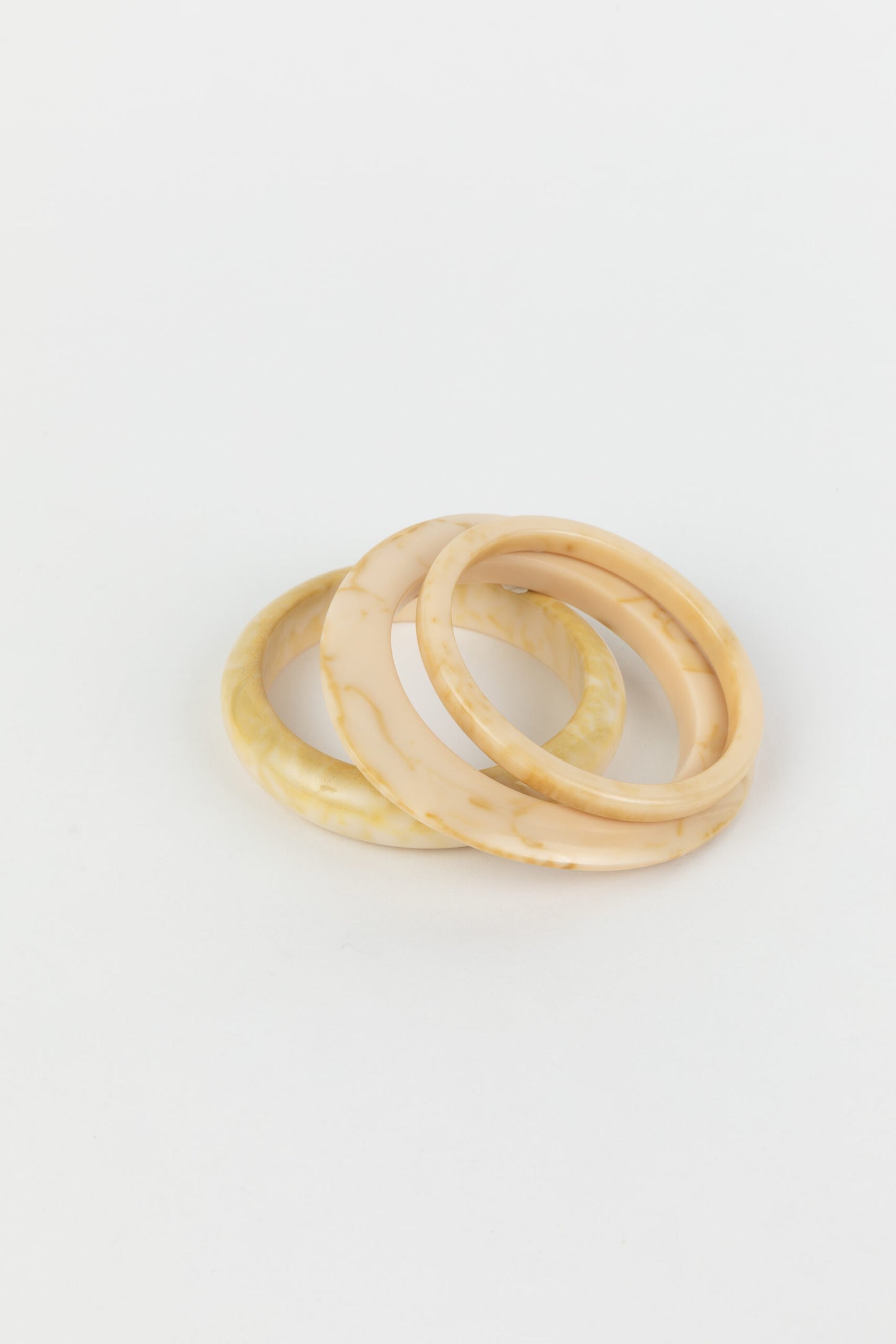 Highways Bangle Set of 3 Ivory