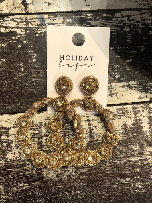 Eva Earrings in Champagne