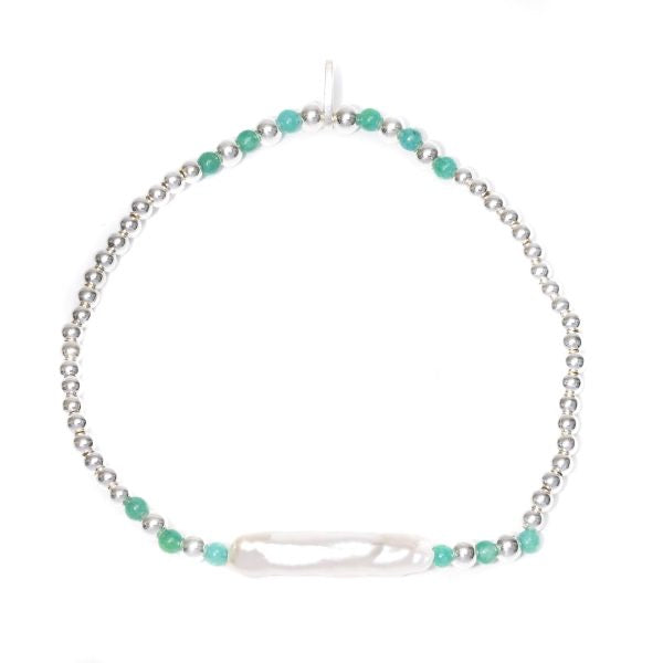Gammies Long Pearl Elastic Bracelet