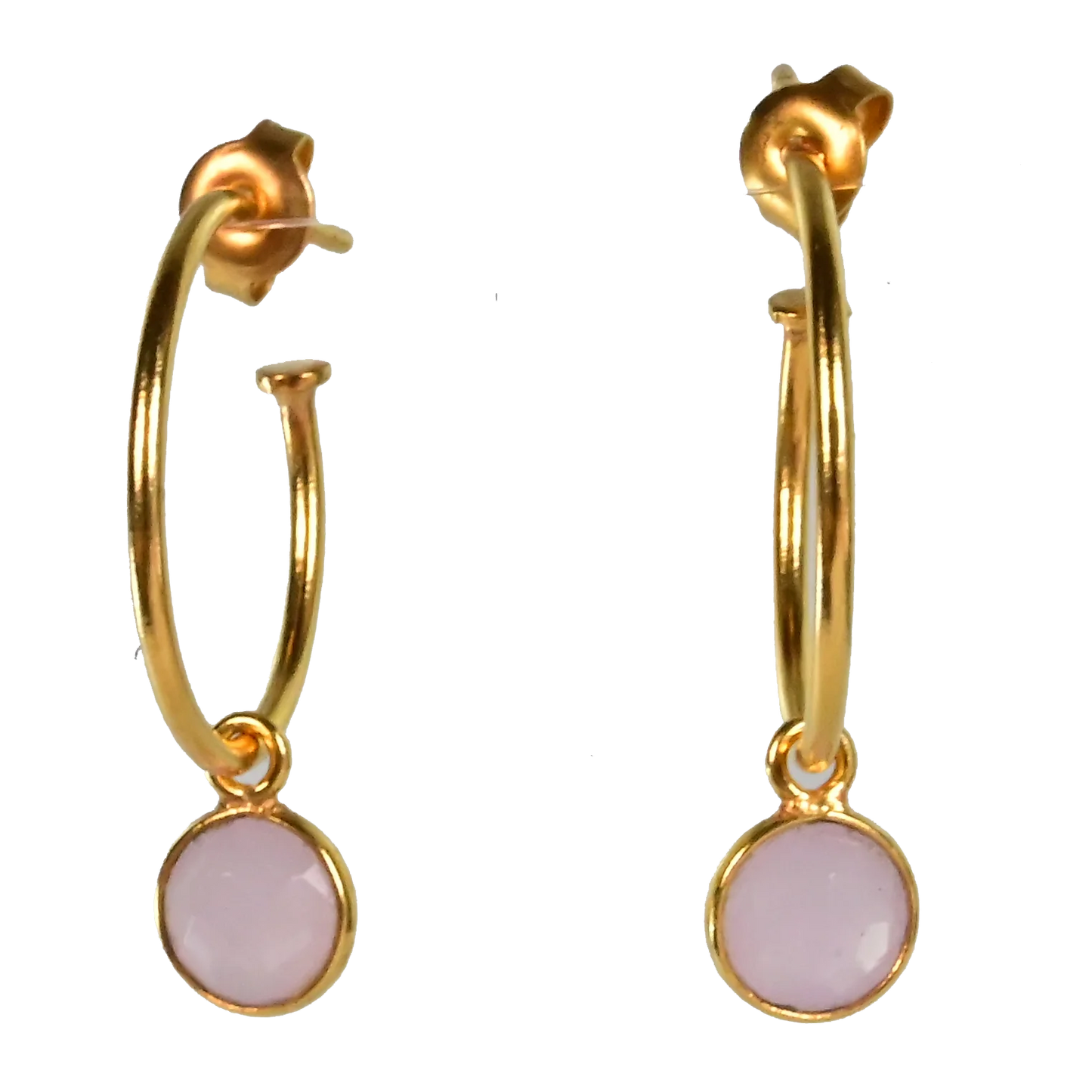 MW Gold Gem Hoop Earrings A9B multi gems - Various