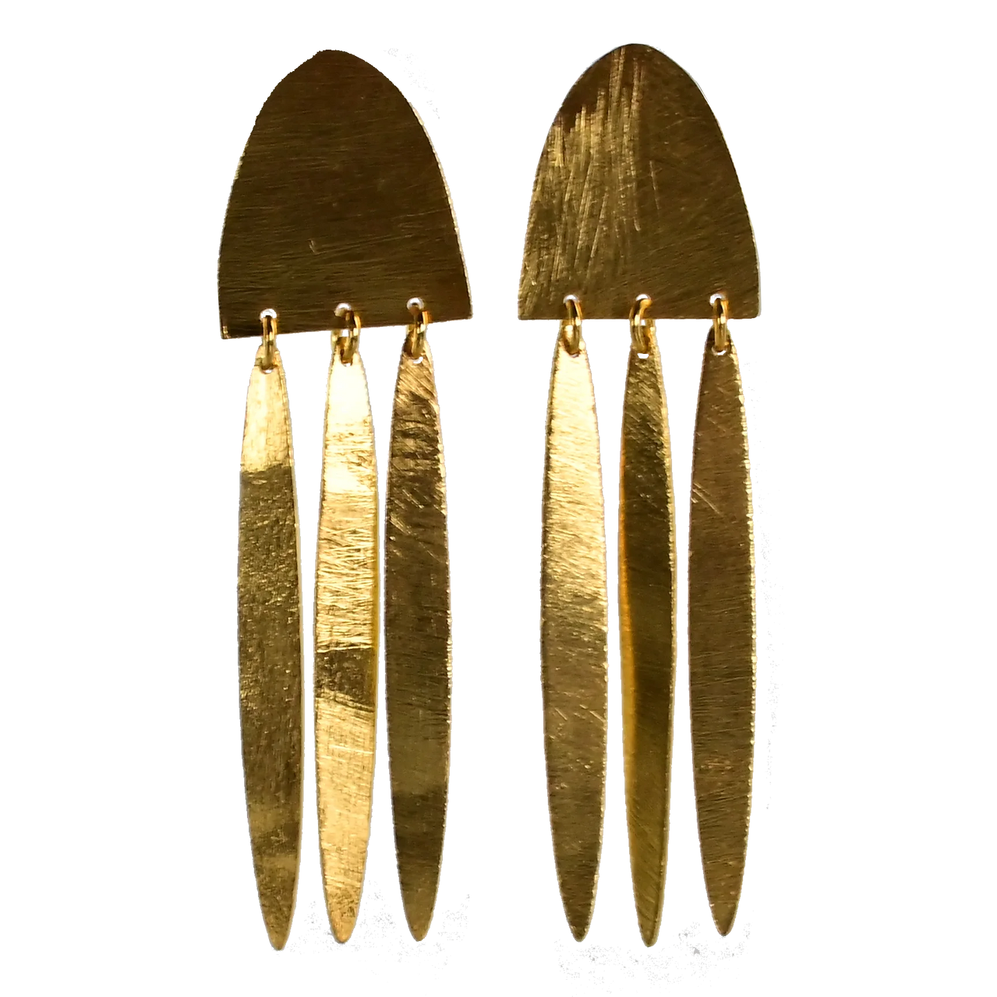 MW Gold Matte Finish stud earrings B172
