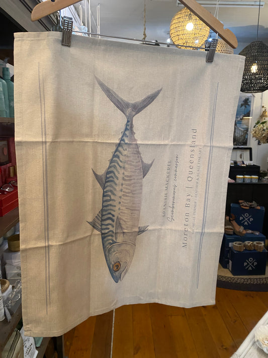 Feather & Scale Tea Towel