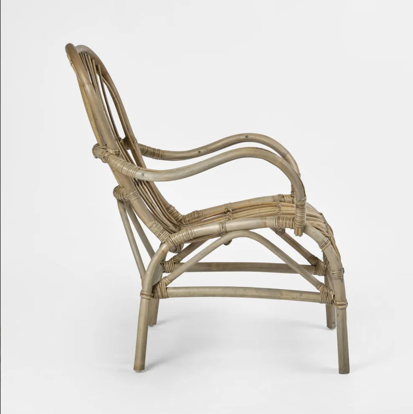 SEVILLE RATTAN ARMCHAIR - GREYWASH