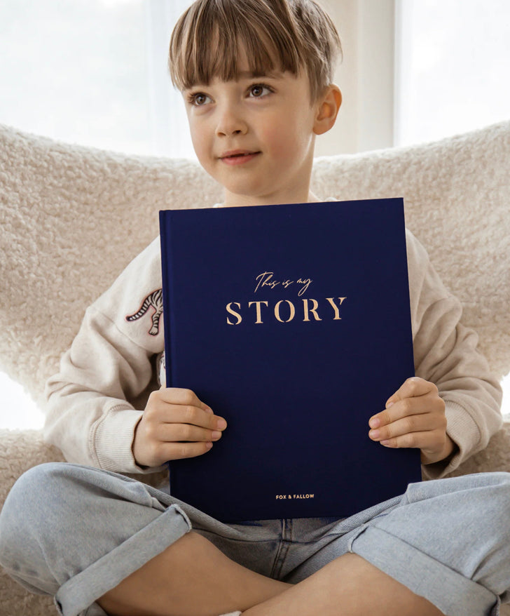 This Is My Story Memoir Journal Navy