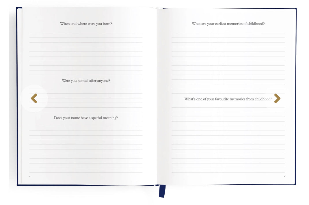 This Is My Story Memoir Journal Navy