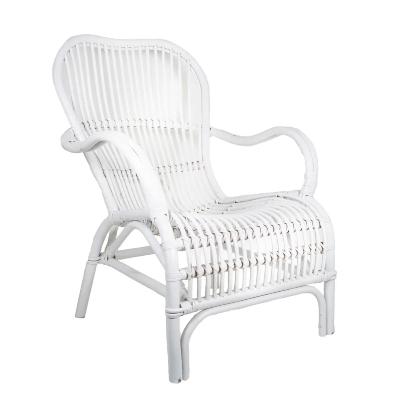 SEVILLE RATTAN ARMCHAIR - White