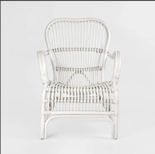 SEVILLE RATTAN ARMCHAIR - White